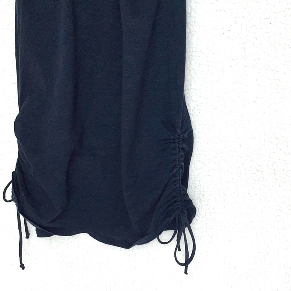 EUC A Pea in the Pod navy sleeveless tunic gathered w/ drawstrings, racer-back - Picture 3 of 4